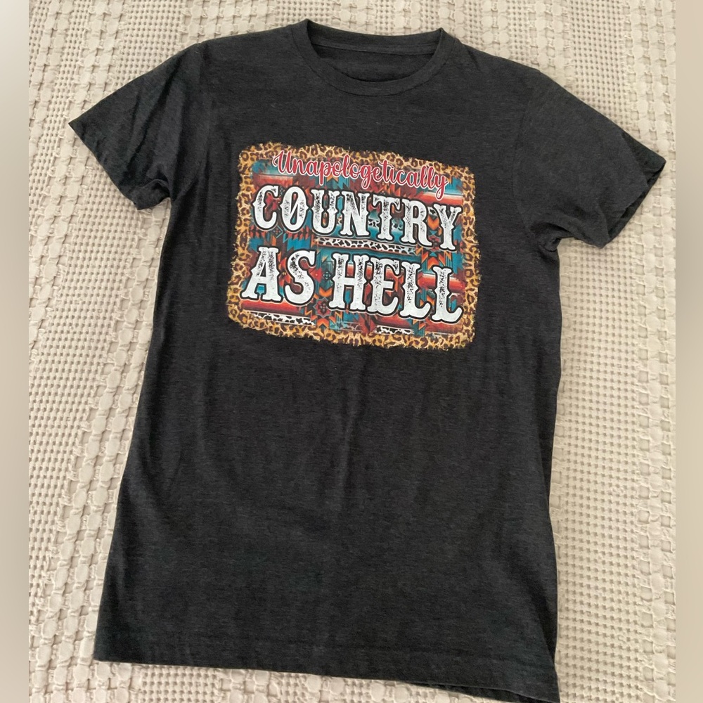 Graphic Tee with Bold Text Design